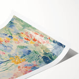 Electric Floral Pathway Canvas - Vibrant Abstract Wall Art Decor