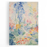 Electric Floral Pathway Canvas - Vibrant Abstract Wall Art Decor