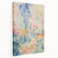 Electric Floral Pathway Canvas - Vibrant Abstract Wall Art Decor