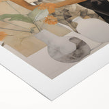 Electric Art of Woman and Dog | Modern Portrait Wall Decor