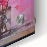 Abstract Electric Floral Wall Art – Vibrant Electric Art Canvas Print