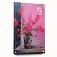 Abstract Electric Floral Wall Art – Vibrant Electric Art Canvas Print