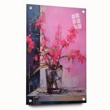 Abstract Electric Floral Wall Art – Vibrant Electric Art Canvas Print