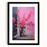 Abstract Electric Floral Wall Art – Vibrant Electric Art Canvas Print