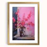 Abstract Electric Floral Wall Art – Vibrant Electric Art Canvas Print