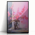 Abstract Electric Floral Wall Art – Vibrant Electric Art Canvas Print