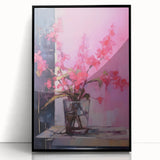 Abstract Electric Floral Wall Art – Vibrant Electric Art Canvas Print