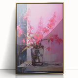 Abstract Electric Floral Wall Art – Vibrant Electric Art Canvas Print