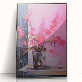 Abstract Electric Floral Wall Art – Vibrant Electric Art Canvas Print