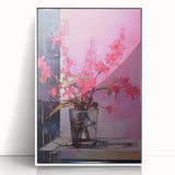 Abstract Electric Floral Wall Art – Vibrant Electric Art Canvas Print