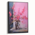 Abstract Electric Floral Wall Art – Vibrant Electric Art Canvas Print