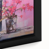 Abstract Electric Floral Wall Art – Vibrant Electric Art Canvas Print