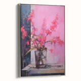 Abstract Electric Floral Wall Art – Vibrant Electric Art Canvas Print