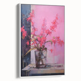 Abstract Electric Floral Wall Art – Vibrant Electric Art Canvas Print