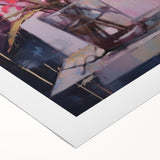 Abstract Electric Floral Wall Art – Vibrant Electric Art Canvas Print