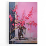 Abstract Electric Floral Wall Art – Vibrant Electric Art Canvas Print