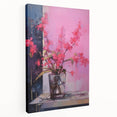 Abstract Electric Floral Wall Art – Vibrant Electric Art Canvas Print
