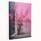 Abstract Electric Floral Wall Art – Vibrant Electric Art Canvas Print