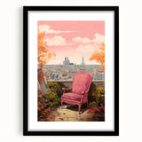 Electric Parisian Balcony Wall Art – Vibrant Electric Decor Canvas