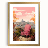 Electric Parisian Balcony Wall Art – Vibrant Electric Decor Canvas