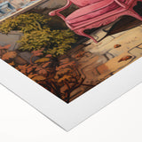 Electric Parisian Balcony Wall Art – Vibrant Electric Decor Canvas