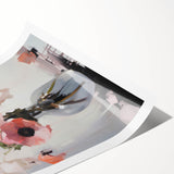 Soft Electric Floral Art – Modern Electric Art Canvas for Home Decor