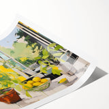 Bright Electric Lemon Art – Modern Electric Wall Art Canvas Print