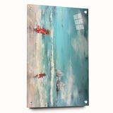 Vibrant Electric Beach Scene – Modern Electric Wall Art Canvas Print