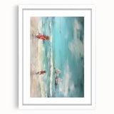 Vibrant Electric Beach Scene – Modern Electric Wall Art Canvas Print