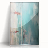 Vibrant Electric Beach Scene – Modern Electric Wall Art Canvas Print