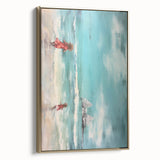 Vibrant Electric Beach Scene – Modern Electric Wall Art Canvas Print