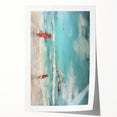 Vibrant Electric Beach Scene – Modern Electric Wall Art Canvas Print