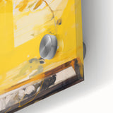 Bold Electric Yellow Abstract Art – Vibrant Electric Wall Art Canvas