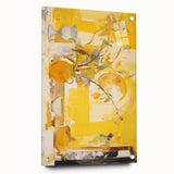 Bold Electric Yellow Abstract Art – Vibrant Electric Wall Art Canvas