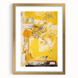 Bold Electric Yellow Abstract Art – Vibrant Electric Wall Art Canvas