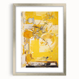 Bold Electric Yellow Abstract Art – Vibrant Electric Wall Art Canvas