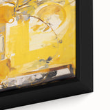 Bold Electric Yellow Abstract Art – Vibrant Electric Wall Art Canvas