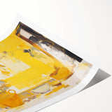 Bold Electric Yellow Abstract Art – Vibrant Electric Wall Art Canvas