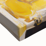 Bold Electric Yellow Abstract Art – Vibrant Electric Wall Art Canvas