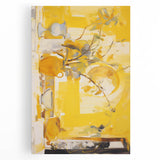 Bold Electric Yellow Abstract Art – Vibrant Electric Wall Art Canvas