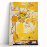 Bold Electric Yellow Abstract Art – Vibrant Electric Wall Art Canvas