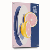 Modern Electric Citrus Art – Vibrant Electric Wall Art Canvas Print