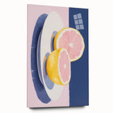 Modern Electric Citrus Art – Vibrant Electric Wall Art Canvas Print