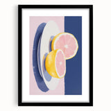Modern Electric Citrus Art – Vibrant Electric Wall Art Canvas Print
