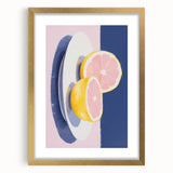 Modern Electric Citrus Art – Vibrant Electric Wall Art Canvas Print