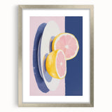 Modern Electric Citrus Art – Vibrant Electric Wall Art Canvas Print