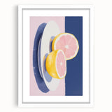 Modern Electric Citrus Art – Vibrant Electric Wall Art Canvas Print