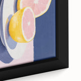 Modern Electric Citrus Art – Vibrant Electric Wall Art Canvas Print
