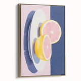 Modern Electric Citrus Art – Vibrant Electric Wall Art Canvas Print