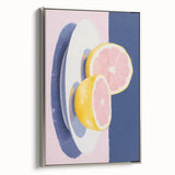 Modern Electric Citrus Art – Vibrant Electric Wall Art Canvas Print